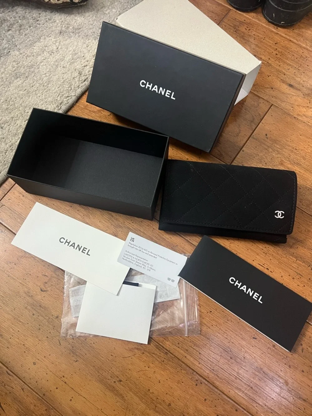 CHANEL Round Silver Metal Frame Glasses sunglasses frame